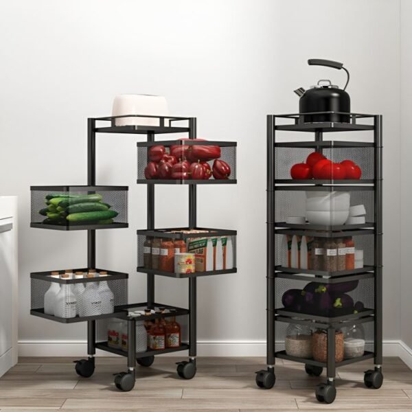 5 Layer Round Shape Kitchen Rack