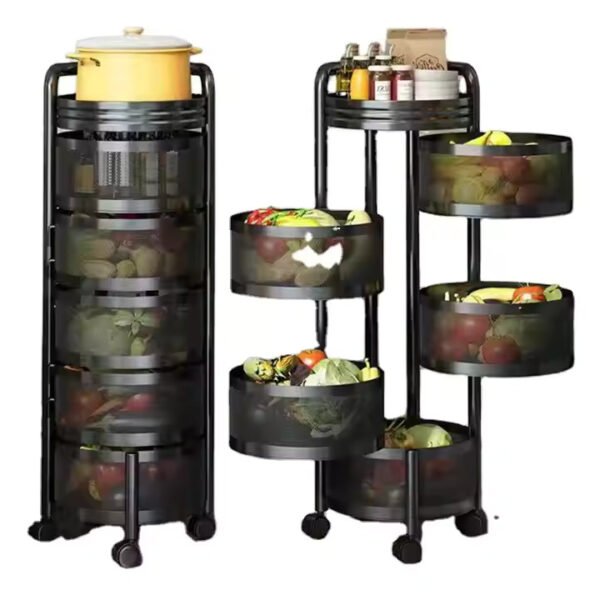 5 Layer Square Shape Kitchen Rack